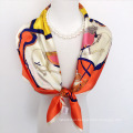 Wholesale high quality women 90*90cm Big size chinese silk scarf square